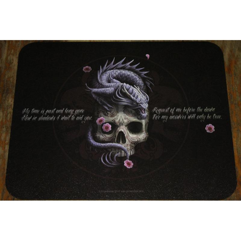 Ouija bord te koop met doodshoofd.