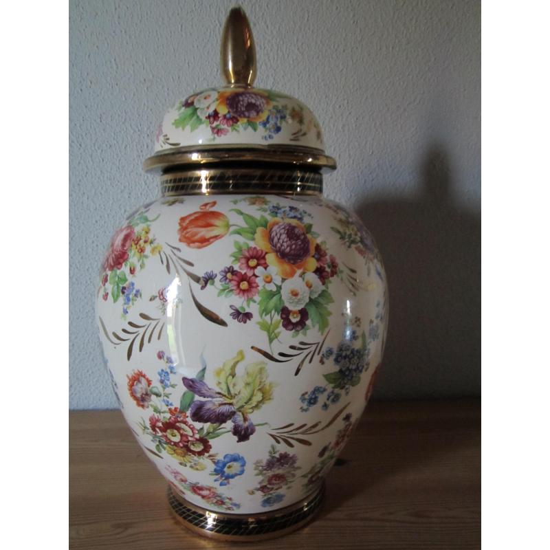 Unieke retro H.BEQUET vaas (jaren'50/'60)