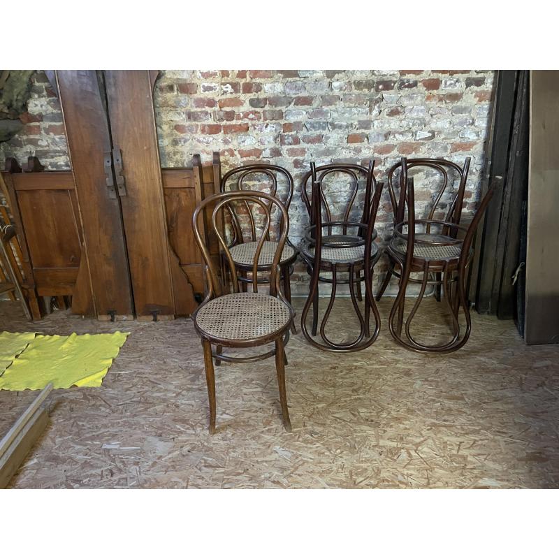 6 originele thonetstoelen