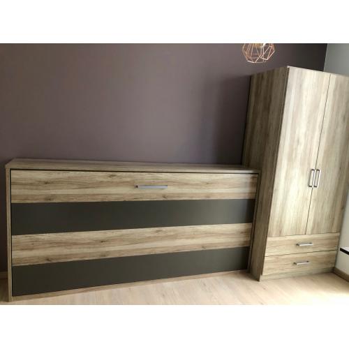 Praktisch en compact opklapbed/logeerbed Albero