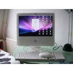 Te Koop Witte IMac met1,83 Ghz Intel Core Duo Computer met Serienummer CK632097U2R met 1,83 Ghz met draadloos internet.