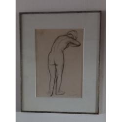 Potloodtekening  met originele kader