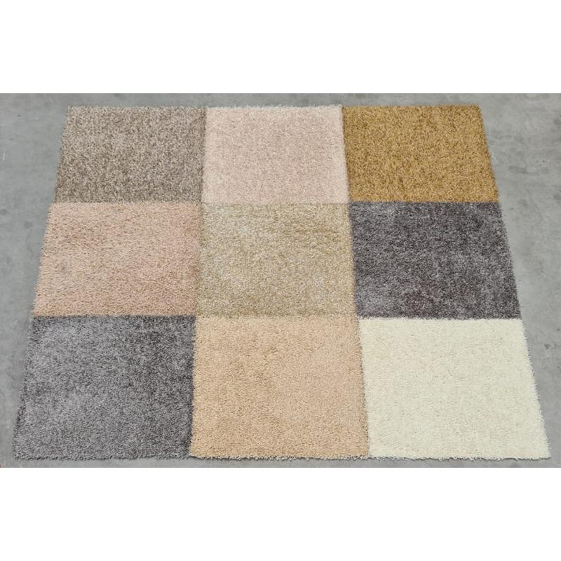 Hoogpolige Tapijttegels color mix NIEUW