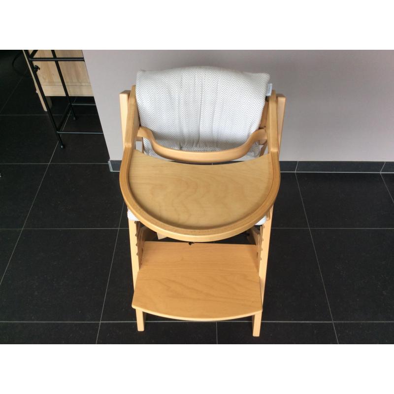 Houten meegroei-kinderstoel