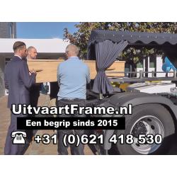 Uitvaart met uw eigen landbouw tractor kan en mag. Huur ons UitvaartFrame