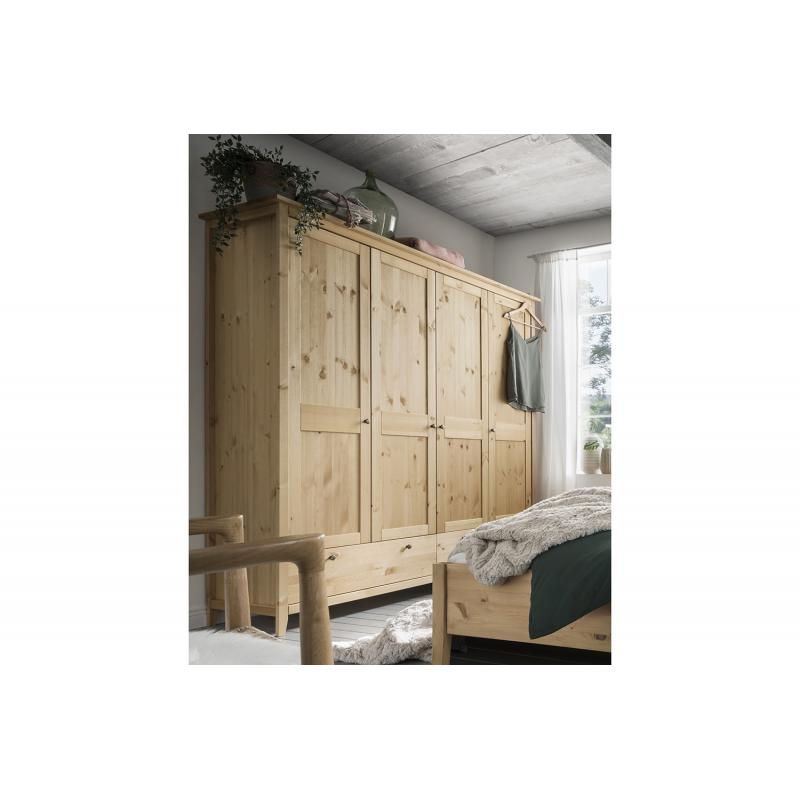 Tweepersoons bed Emile. Massief grenen hout.