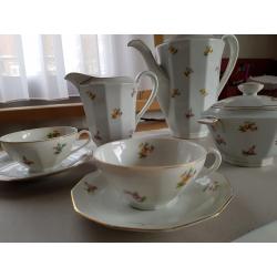 Vintage - Cerabel porselein KOFFIESERVIES