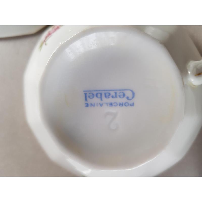 Vintage - Cerabel porselein KOFFIESERVIES