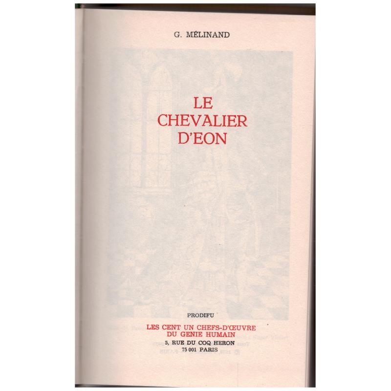 Gabrielle Melinand - Le chevalier d'Eon