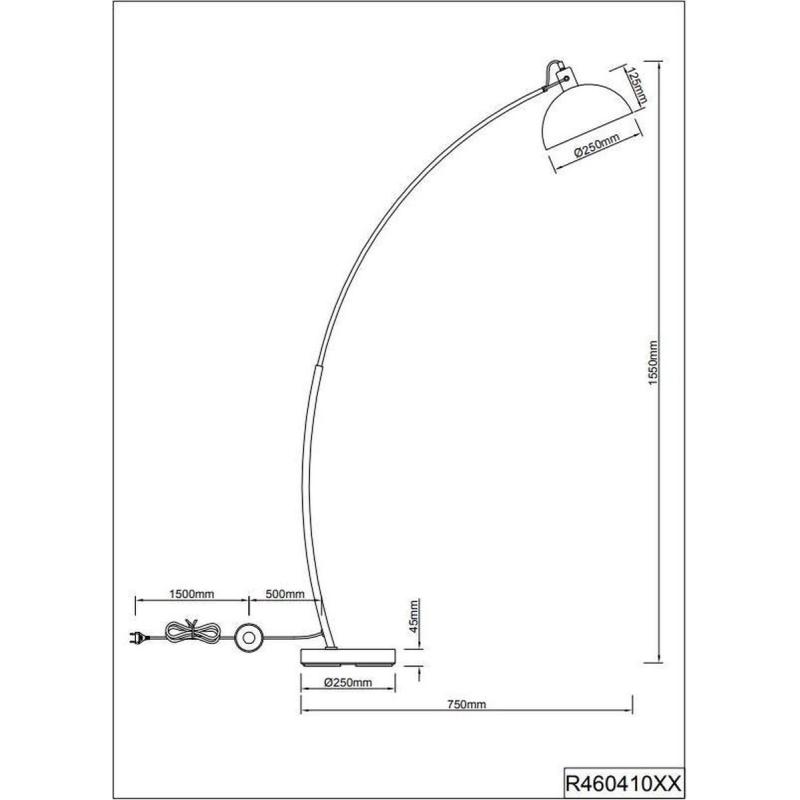 Vloerlamp zwart