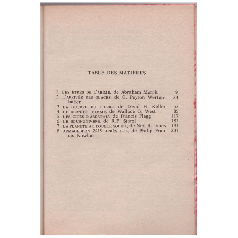 Jacques Sadoul - Les Meilleurs récits De Amazing Stories, Période 1926/32