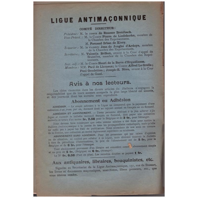 Bulletin Antimaçonnique - Les ours de Courtrai