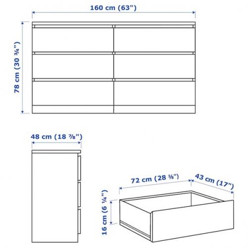 Chest with 6 drawers