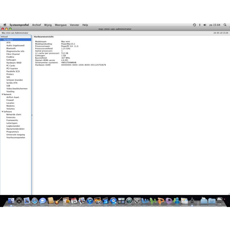 Te Koop Mac Mini YM5070HWRHR en Azarty Apple T. en Apple Mighty Mouse.