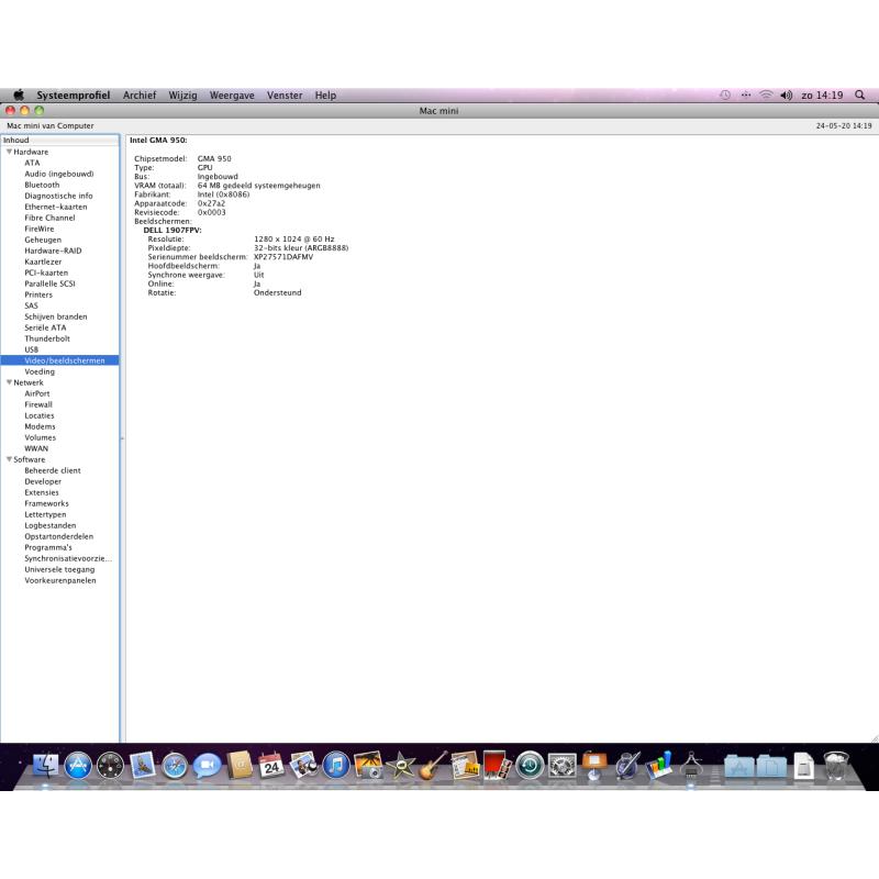 Te Koop Mac Mini YM8331YYYL1 en Lcd en Isight Camera Enz.