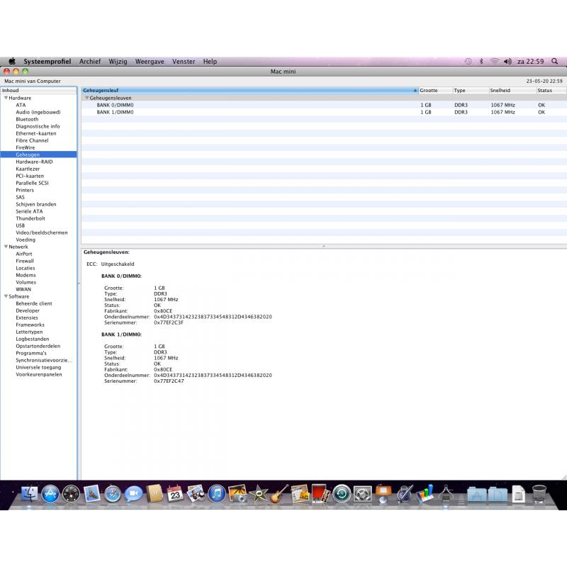 Te Koop Mac Mini YM008B8IG95 en Iomega Ext. H.S. en Azerty Apple T. en Mighty Mouse.
