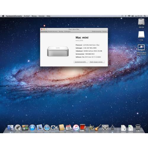 Te Koop Mac Mini YM008BCC9G5 en Lcd en Airport Extreme en Iomega Externe Harde Schijf met 500 Gb.