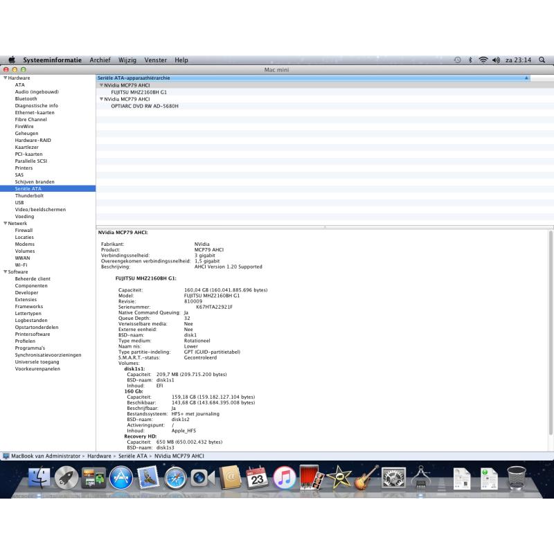 Te Koop Mac Mini YM008BCC9G5 en Iomega Ext. H.S.en T/M.