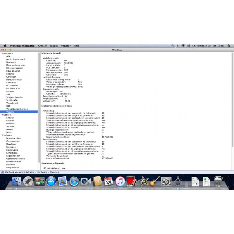 Te Koop Zwarte Macbook W87374ECZSX en 18 Inch Lcd.