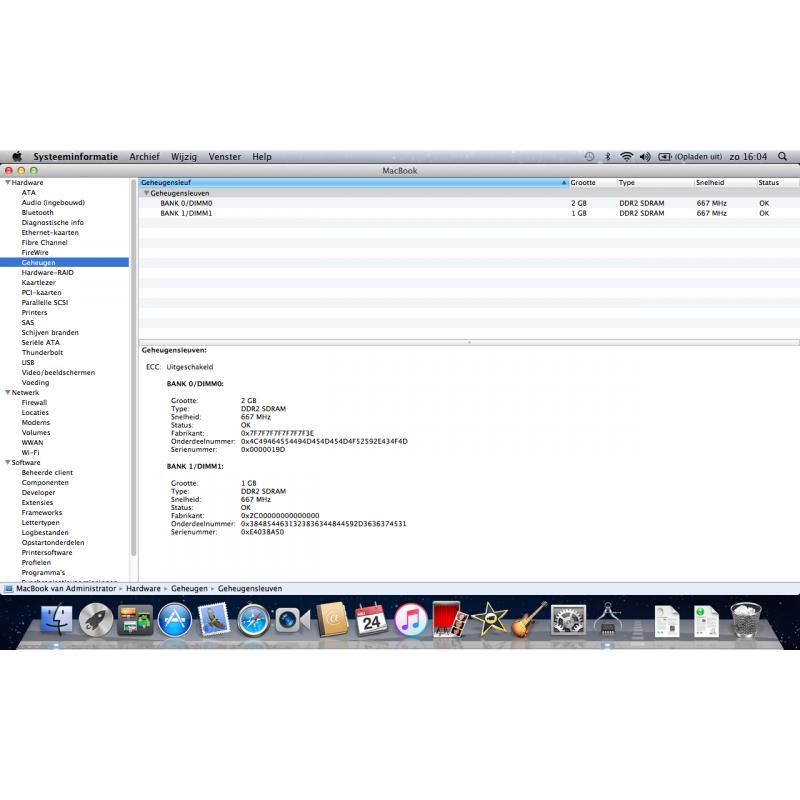 Te Koop Zwarte Macbook W87374ECZSX en 18 Inch Lcd.