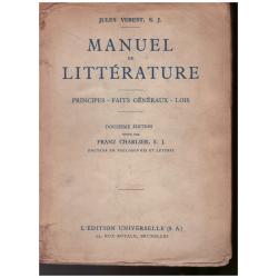 Jules Verest - Manuel de Littérature - Principes - Faits Géneraux - Lois