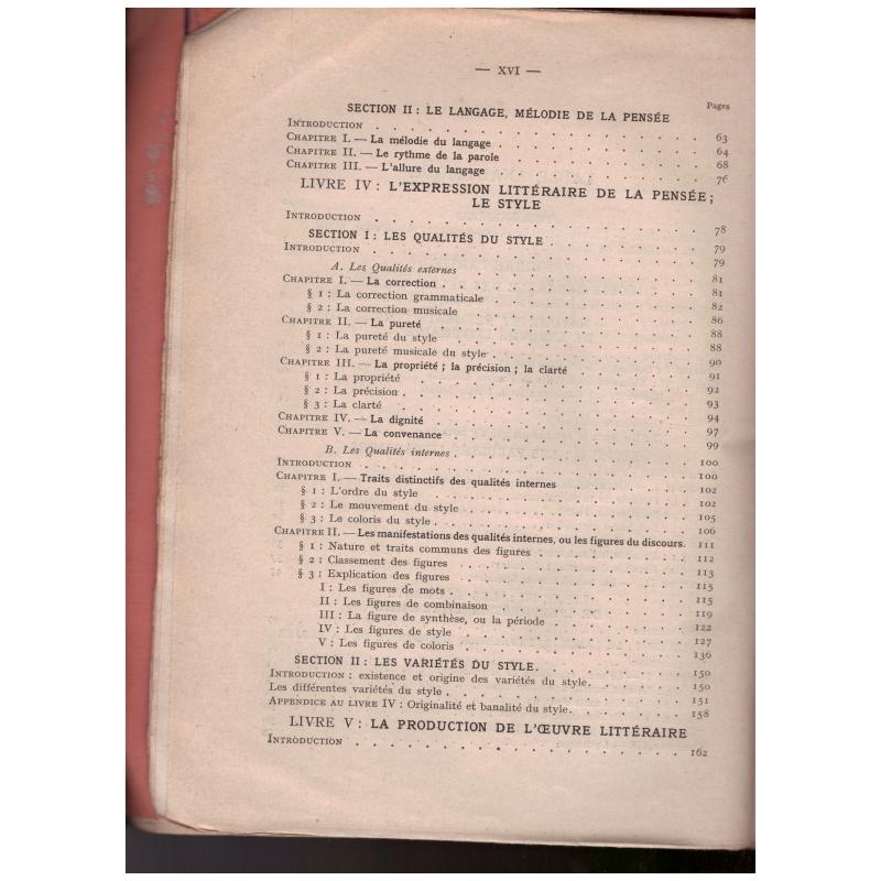 Jules Verest - Manuel de Littérature - Principes - Faits Géneraux - Lois