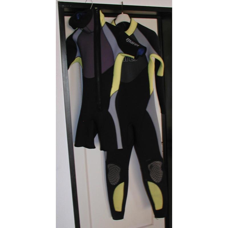 Volledige duikset wetsuit,ademset en ...