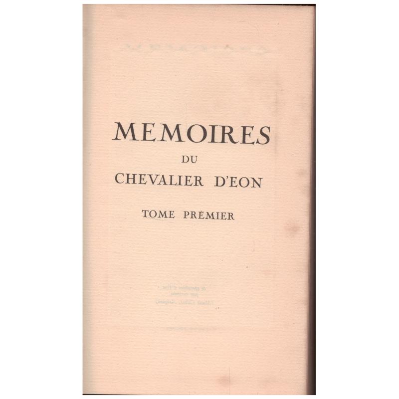 Chevalier d'Eon - Mémoires du chevalier d'Eon 1 & 2
