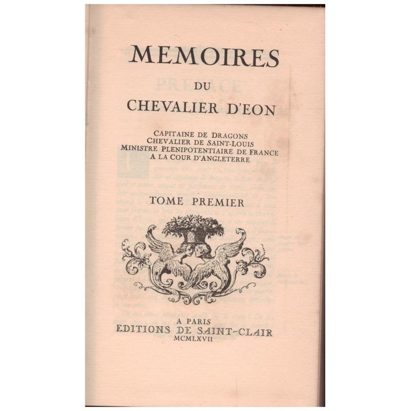 Chevalier d'Eon - Mémoires du chevalier d'Eon 1 & 2