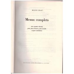 Rose Graf - Menus complets
