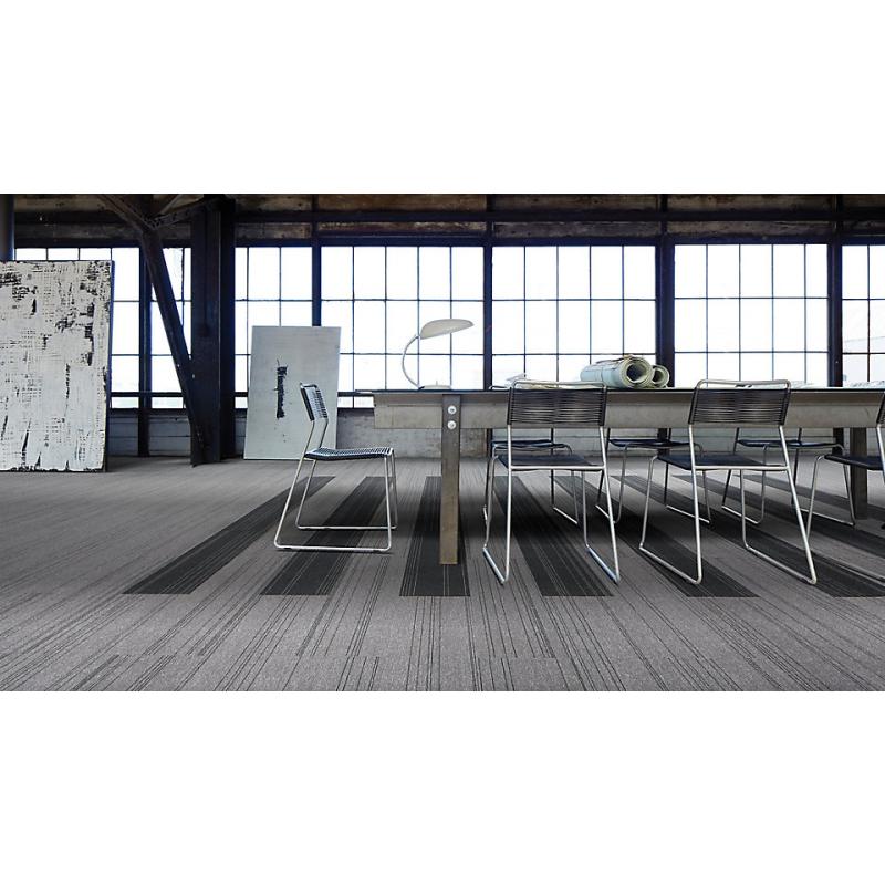 Blauwe 'Laminaat' Tapijttegels 25cm x 100cm Zeer decoratief!
