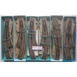 MÄRKLIN groot lot metalen SPOREN en WISSELS