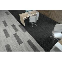 Zwarte Tapijttegels met mooi patroon 25x100cm en 50x50cm