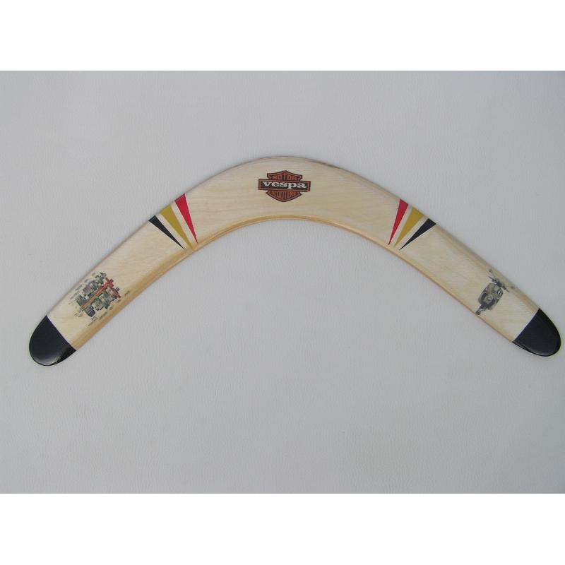 Exclusieve handgemaakte boomerangs in je teamkleuren.
