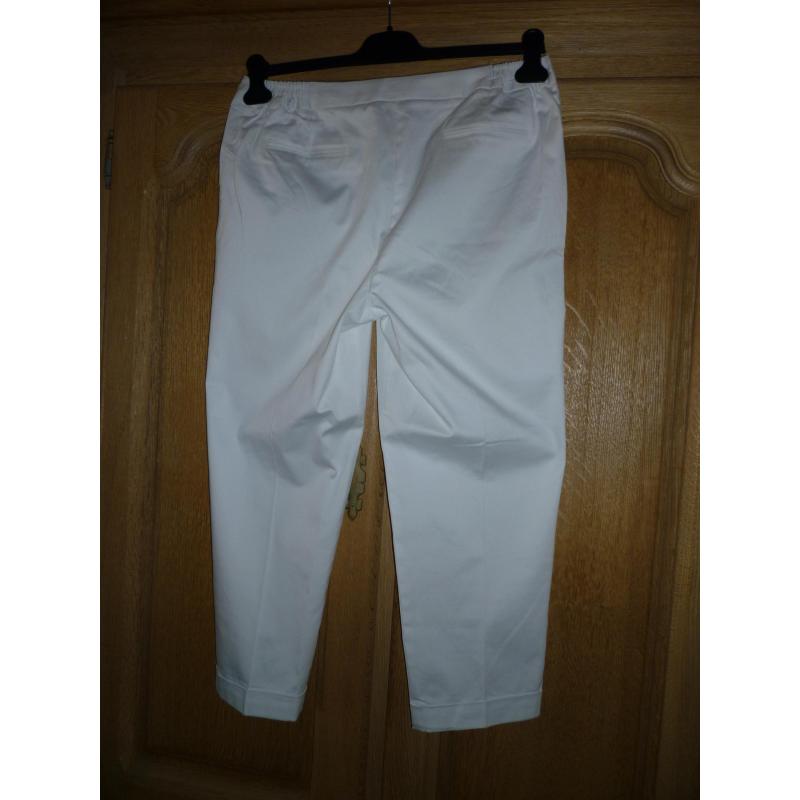 Witte 7/8e broek Daxon mt 44 NIEUW