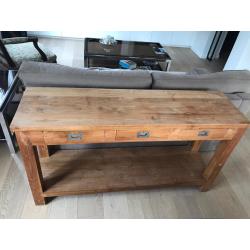 Teak Houten Side Table