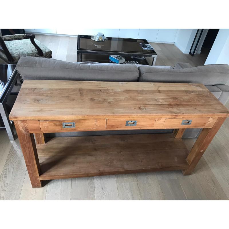 Teak Houten Side Table