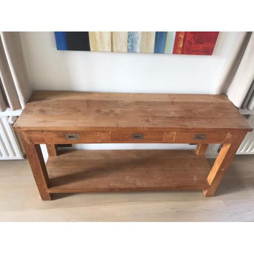 Teak Houten Side Table