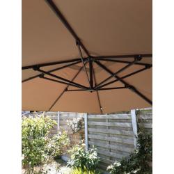 Zweefparasol Platinum Challenger T2 3x3m, dubbel kantelbaar