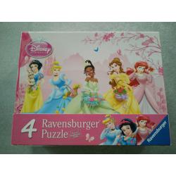 4 puzzels Disney Princess