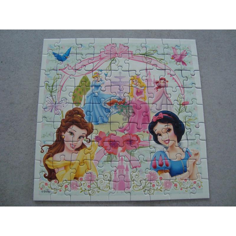 4 puzzels Disney Princess