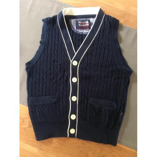 Donkerblauwe gilet River Woods kind