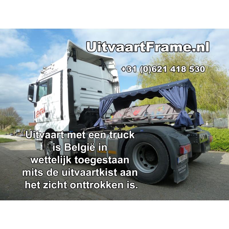 Uitvaart met uw eigen voertuig? UitvaartFrame verhuur, ook in België.