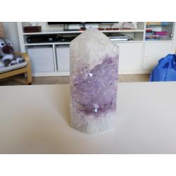 GROTE AMETHISTPUNT MET AGAAT, foto' bijgevoegd