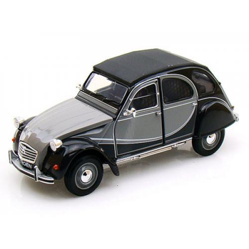 Schuco 1:64 Citroën 2CV Charleston Grijs/Zwart