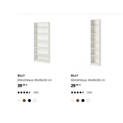 Kasten (3) Billy Ikea series - ook individueel verkocht