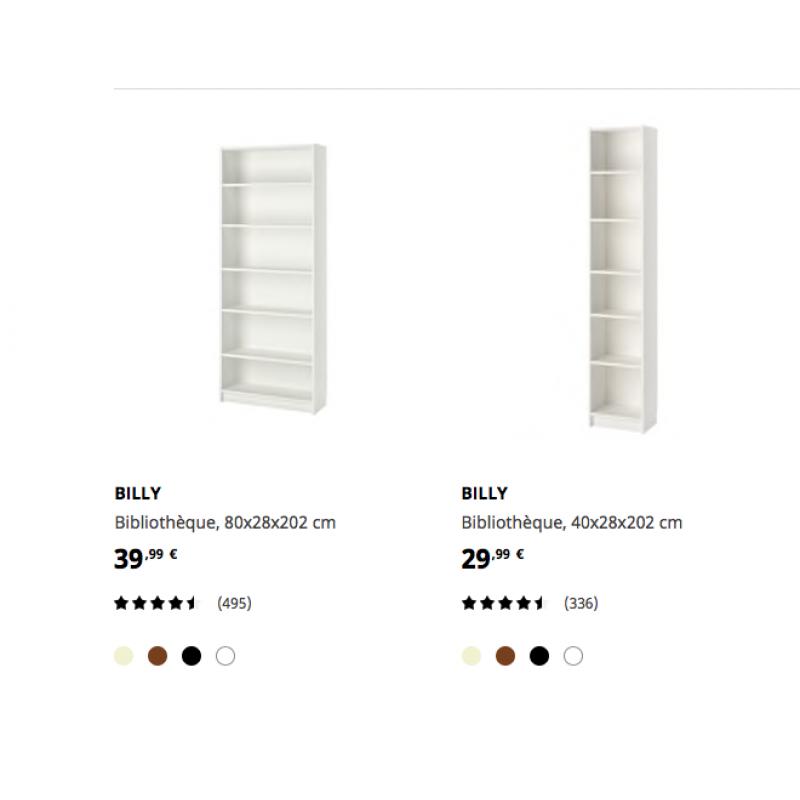 Kasten (3) Billy Ikea series - ook individueel verkocht