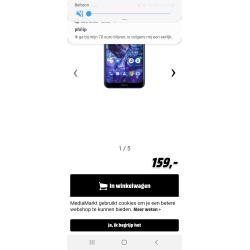 Nokia 5.1 plus met hoesje en bescherming