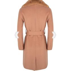 Winterjas camel maat 38