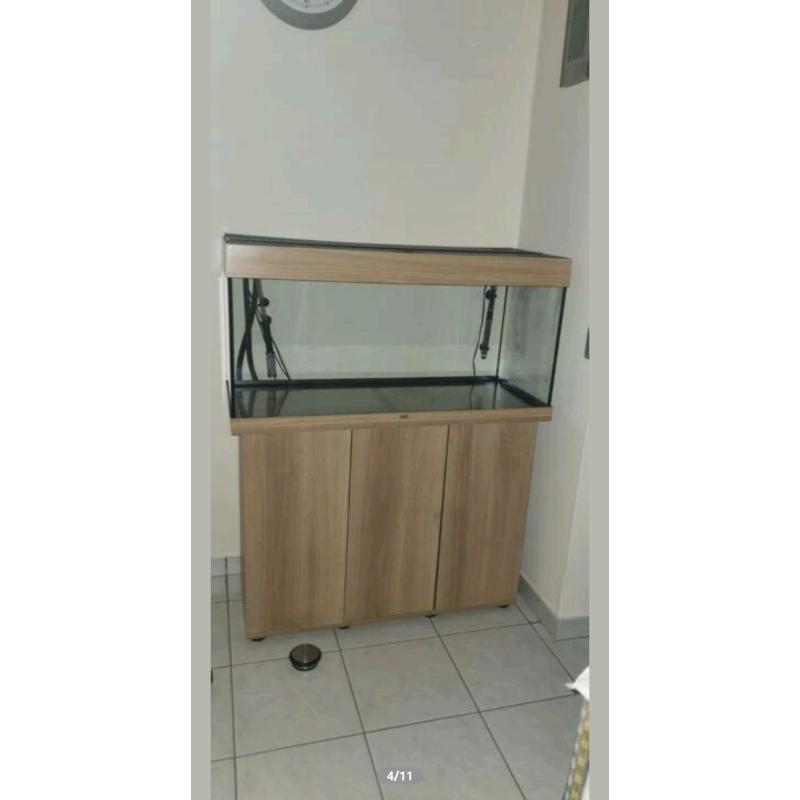 Aquarium juwel Rio 180 met meubel en externe filterpomp oase